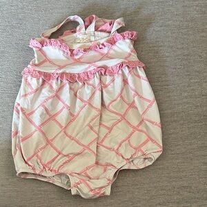 The Beaufort Bonnet Company Pink and White swimsuit